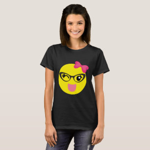 T-shirt feminino bonito de Emoji