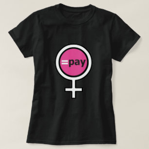 T-Shirt feminino de salário igual