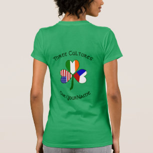 T-shirt Feminino Shamrock Personalizado da Repúbli