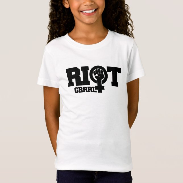 T-shirt feminista do RIOT GRRRL (Frente)