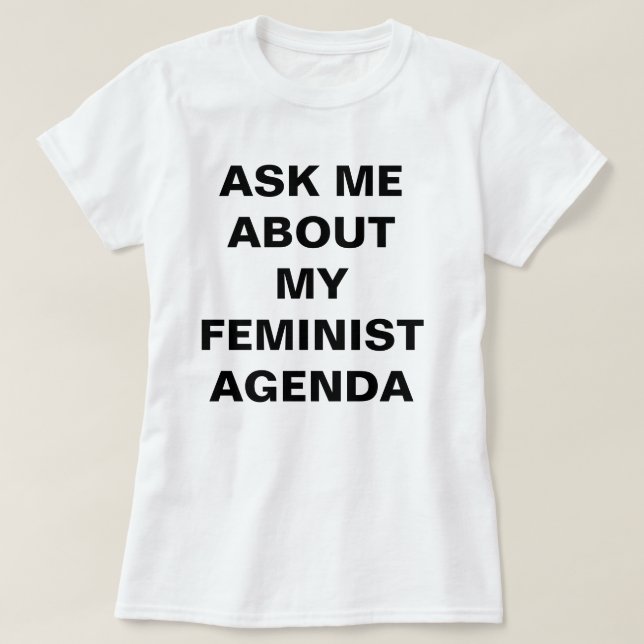 T-shirt feminista engraçado (Frente do Design)