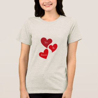 T-shirt Femme Cœurs Amour - You Me Forever