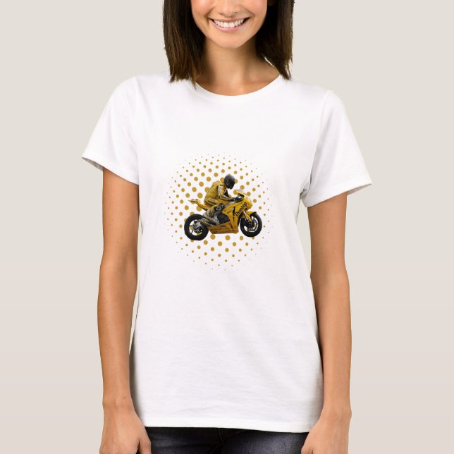 T-shirt femme Moto sportive (Frente)
