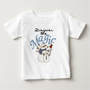 T-shirt Feriado de Natal Mágico do Snowman