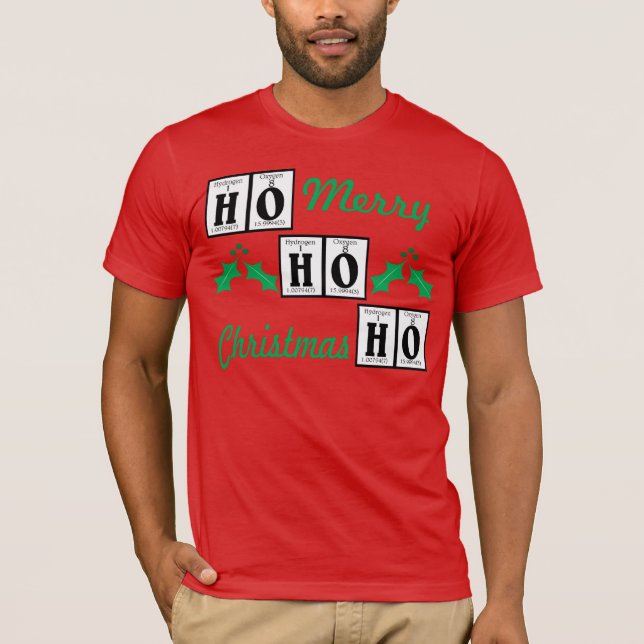 T-shirt Feriado feliz, Natal alegre (Frente)