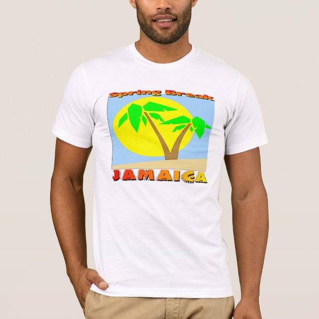 T-shirt Férias da primavera Jamaica (Frente)