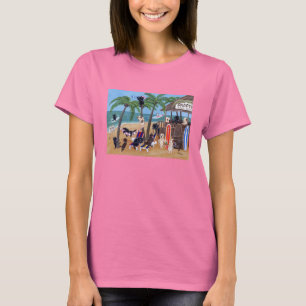 T-shirt Férias de verão Labradors da ilha