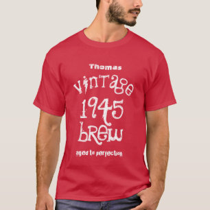 T-shirt fermentação 1945 do vintage do presente de
