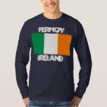 T-shirt Fermoy, Irlanda com bandeira irlandesa<br><div class="desc">Fermoy,  Irlanda com bandeira irlandesa</div>