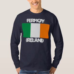 T-shirt Fermoy, Irlanda com bandeira irlandesa