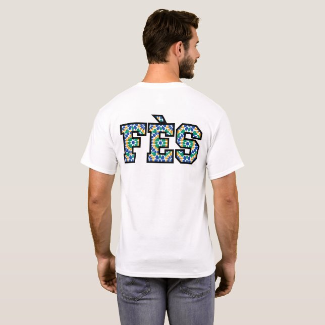 T-shirt Fès Maroc  (Parte Traseira Completa)