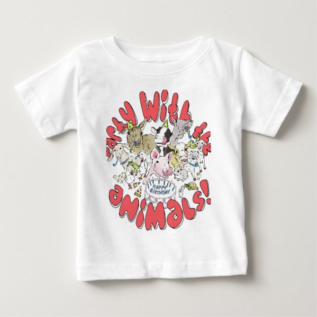 T-SHIRT FESTA COM OS ANIMAIS (Frente)