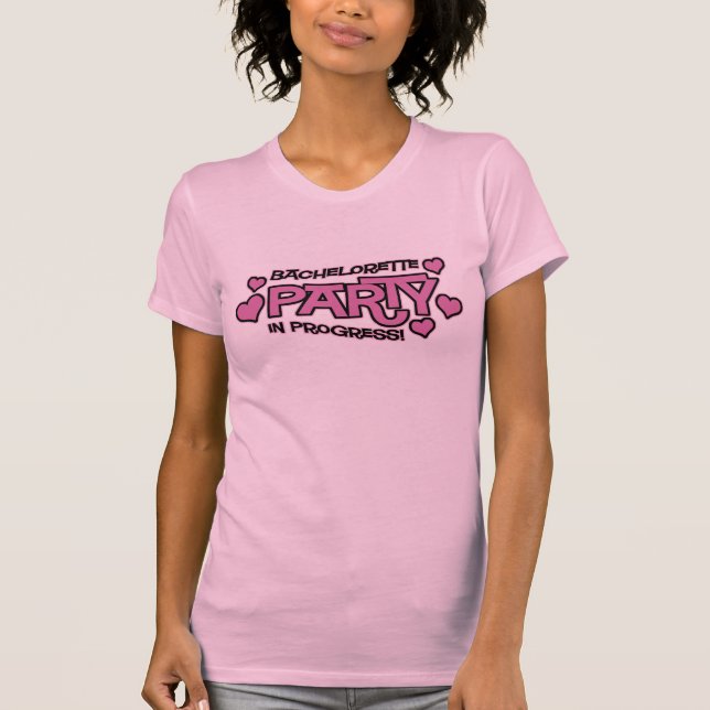 T-Shirt festa de solteira Hearts (Frente)