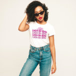 T-Shirt Festa de solteira Retro<br><div class="desc">Celebre a noiva em estilo com esta camiseta retrô Girls Weekend que é perfeita para festas de solteira especialmente em Nashville! Possui uma frase popular de "vamos vai garotas" com pop de rosa e um chapéu de moça de moda. Personalize facilmente as cores, fontes, posicionamento ou até adicione os nomes...</div>