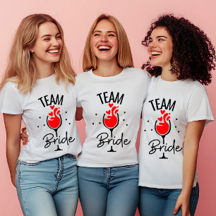T-Shirt Festa de solteira "Team Bride"