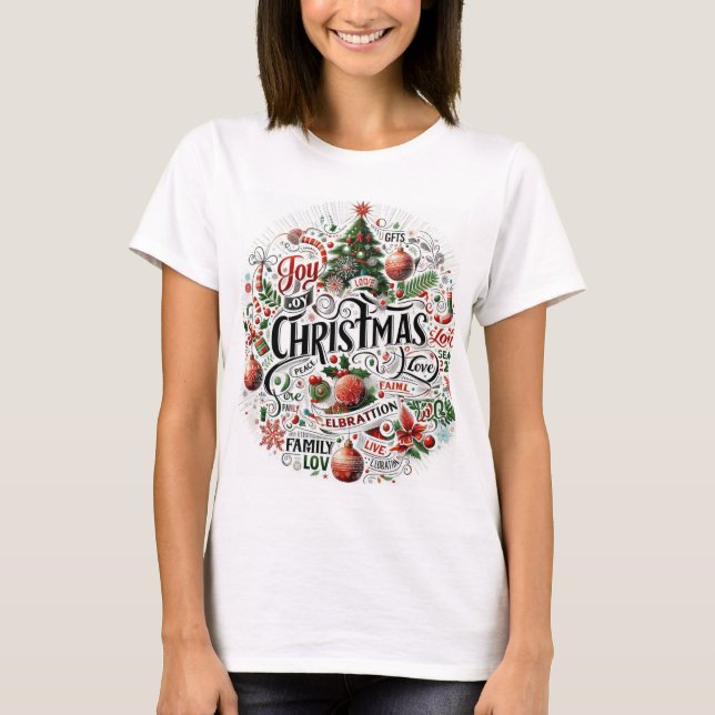 T-Shirt Festivo e Fabuloso/Natal (Frente)