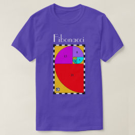 T-Shirt Fibonacci Colorida