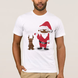 T-shirt Ficares em casa do Feliz Natal: Papai noel &