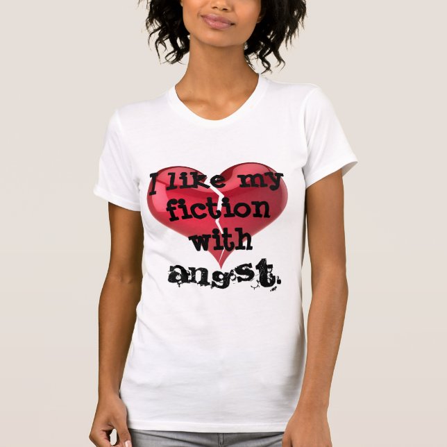T-shirt Fics devastador do amor - deixe-os saber! (Frente)