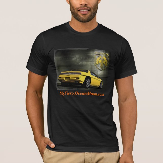 T-shirt Fiero Notchback amarelo II (Frente)