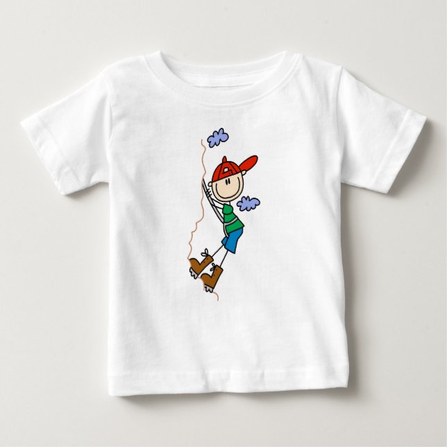T-shirt Figura da vara da escalada (Frente)