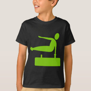 T-shirt Figura de compartimentação - Verde marciano