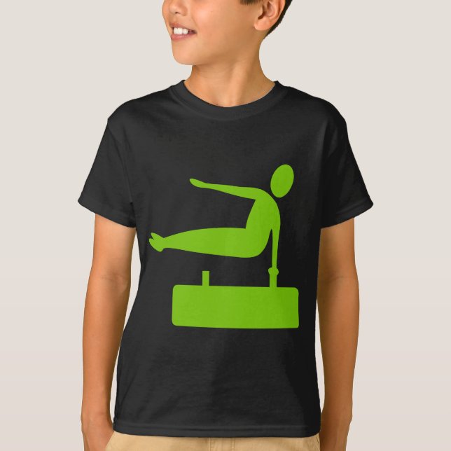 T-shirt Figura de compartimentação - Verde marciano (Frente)