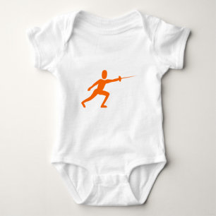 T-shirt Figura de Esgrima - Laranja