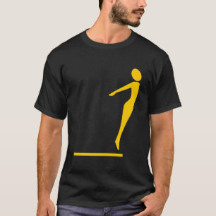 T-shirt Figura de mergulho - Âmbar