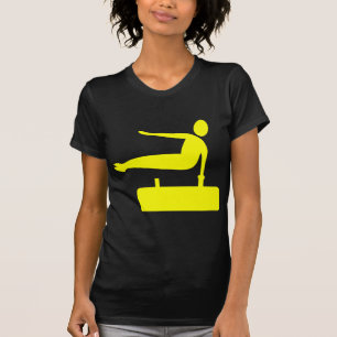 T-shirt Figura de salto - Amarelo