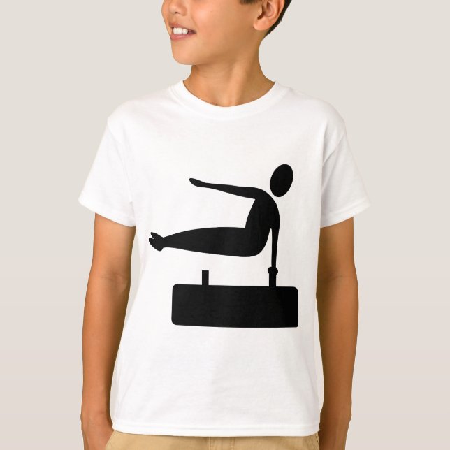 T-shirt Figura de salto - Preto (Frente)