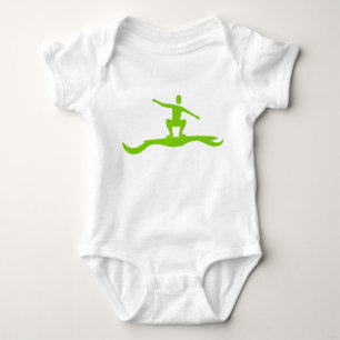 T-shirt Figura de Surfista - Verde Martian