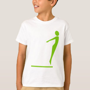T-shirt Figura do mergulho - verde de Marciano