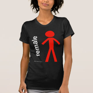T-shirt Figura fêmea da vara