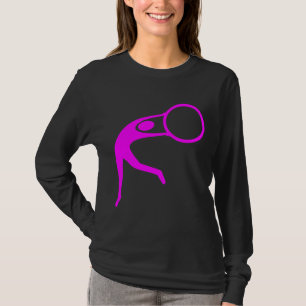 T-shirt Figura ginástica rítmica - magenta