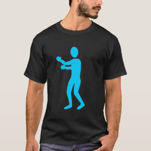 T-shirt Figura in a box - Azul-céu