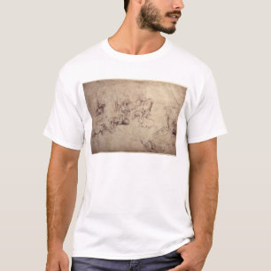 T-shirt Figura masculina estudos de W.61v