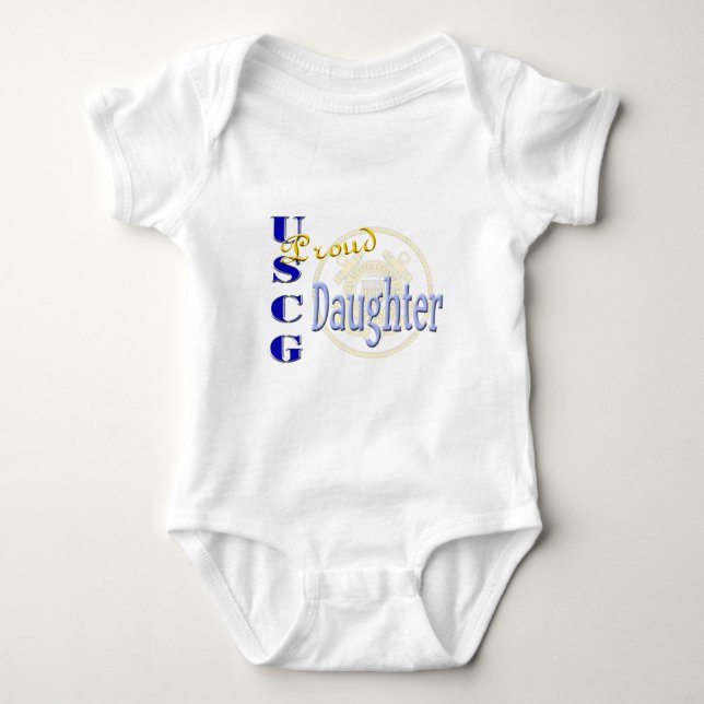 T-shirt Filha da USCG Orgulhosa (Frente)