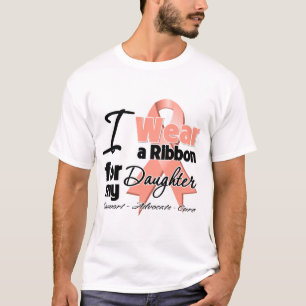 T-shirt Filha - fita uterina do cancer
