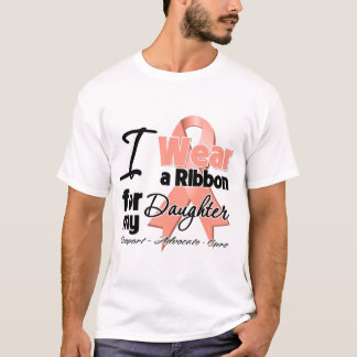 T-shirt Filha - fita uterina do cancer