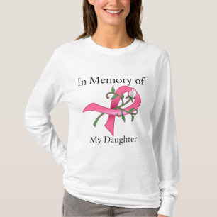 T-shirt Filha - na memória - cancro da mama