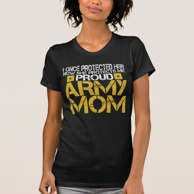 T-shirt Filha orgulhosa da mamã do exército (Frente)