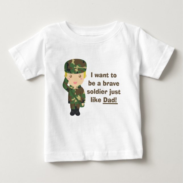 T-shirt Filho orgulhoso de um Pai de Exército ou Militar (Frente)