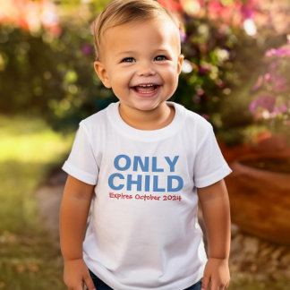 T-shirt Filho Único Expirando Divertido Azul Irmão Mais Ve