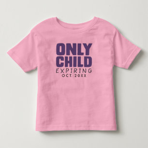 T-shirt FILHO ÚNICO que expira [SUA DATA AQUI]