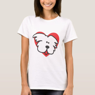 T-shirt Filhote de cachorro branco