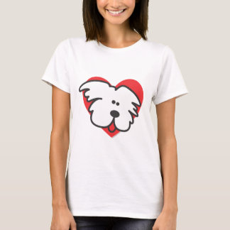 T-shirt Filhote de cachorro branco