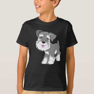 T-shirt Filhote de cachorro do Schnauzer diminuto