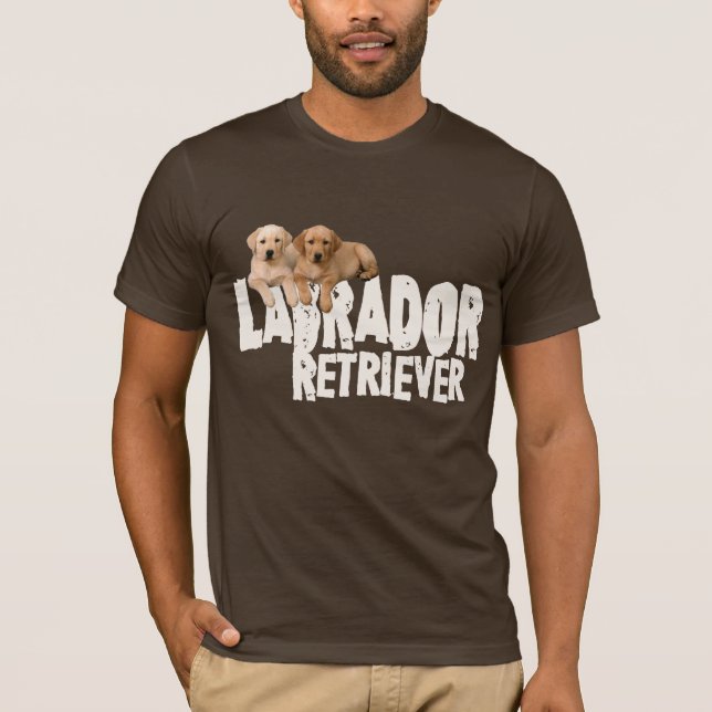 T-shirt Filhotes de cachorro de Labrador (Frente)