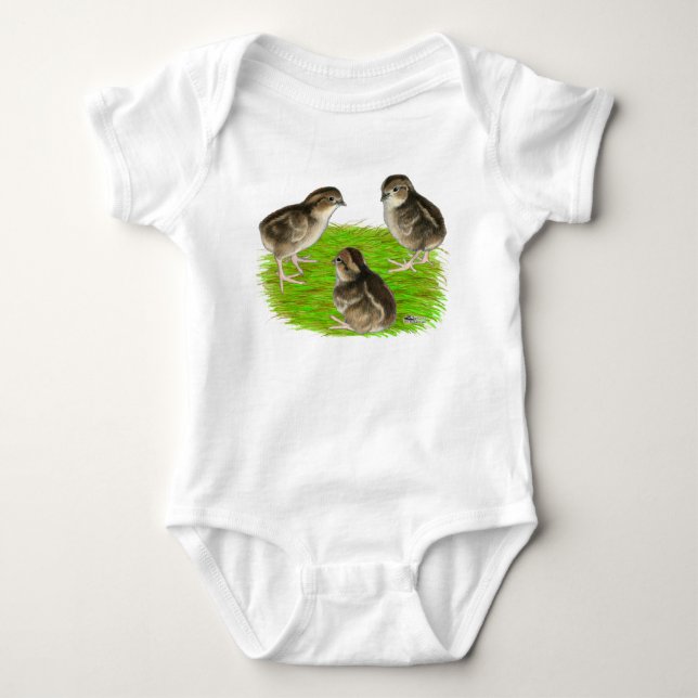 T-shirt Filhotes de codorna bobwhite (Frente)